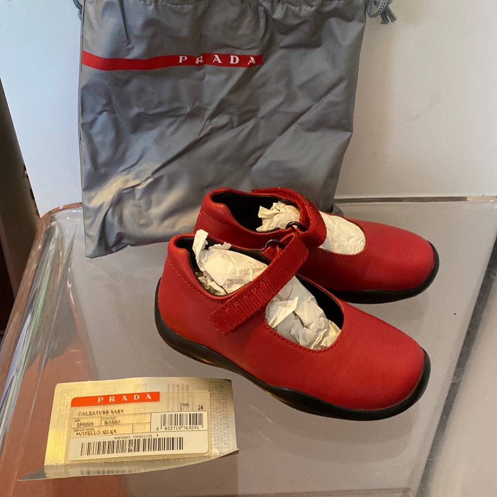Prada mary Jane’s - child size 24 - us size 7.5 - 8 Toddler